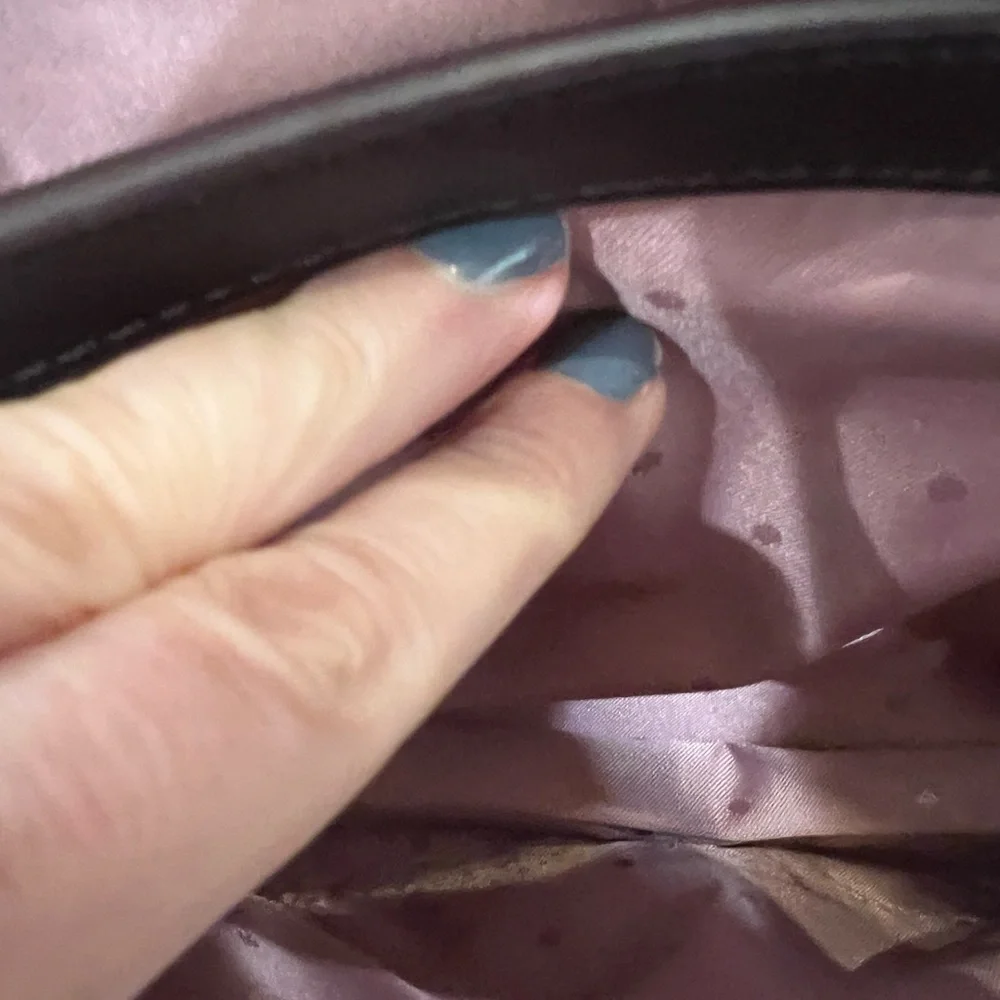 Kate Spade Emerson Place Lenia Deep Plum Shoulder Bag 10 X 8